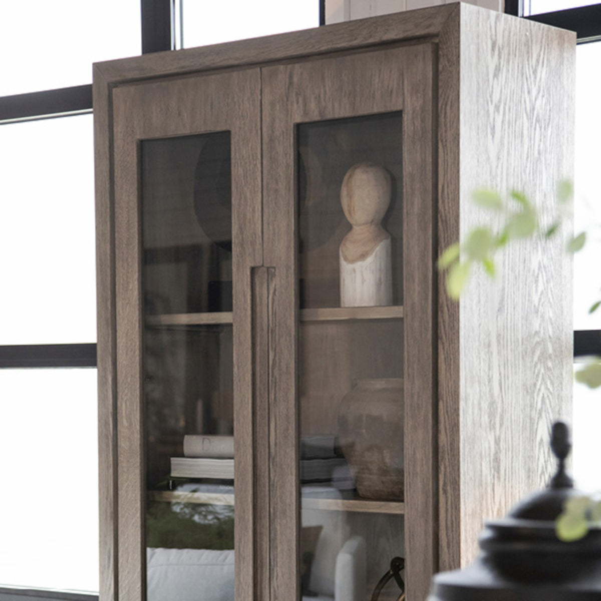 Artwood Hunter vitrineskab - 200x100x40 - antique grey