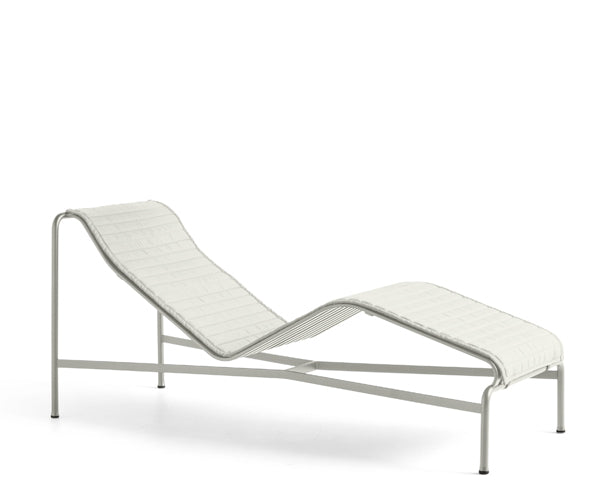 HAY Palissade Chaise Lounge Hynde - Quilted - Sky Grey