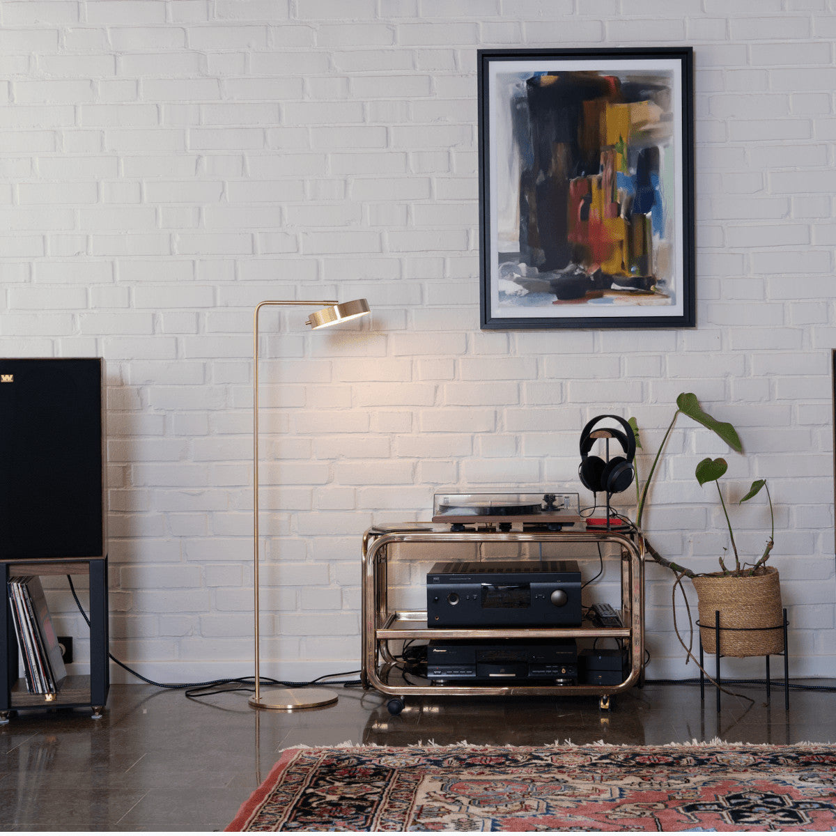 Rubn James Gulvlampe - Brass