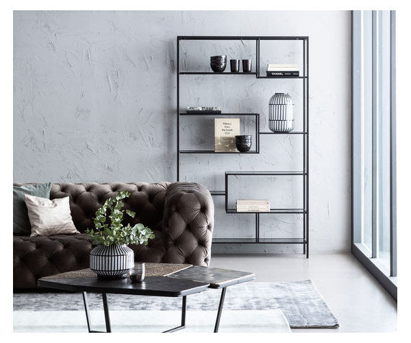 sort metal reol kare design loft 