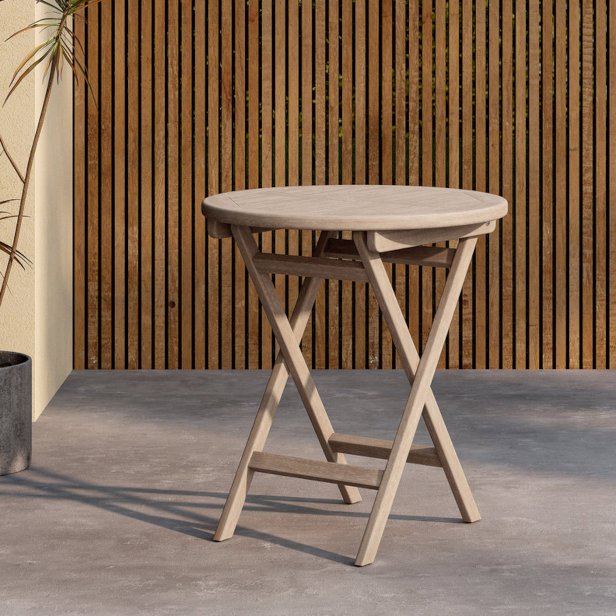 Venture Design Kenya bord - 70 - hvidvasket teak