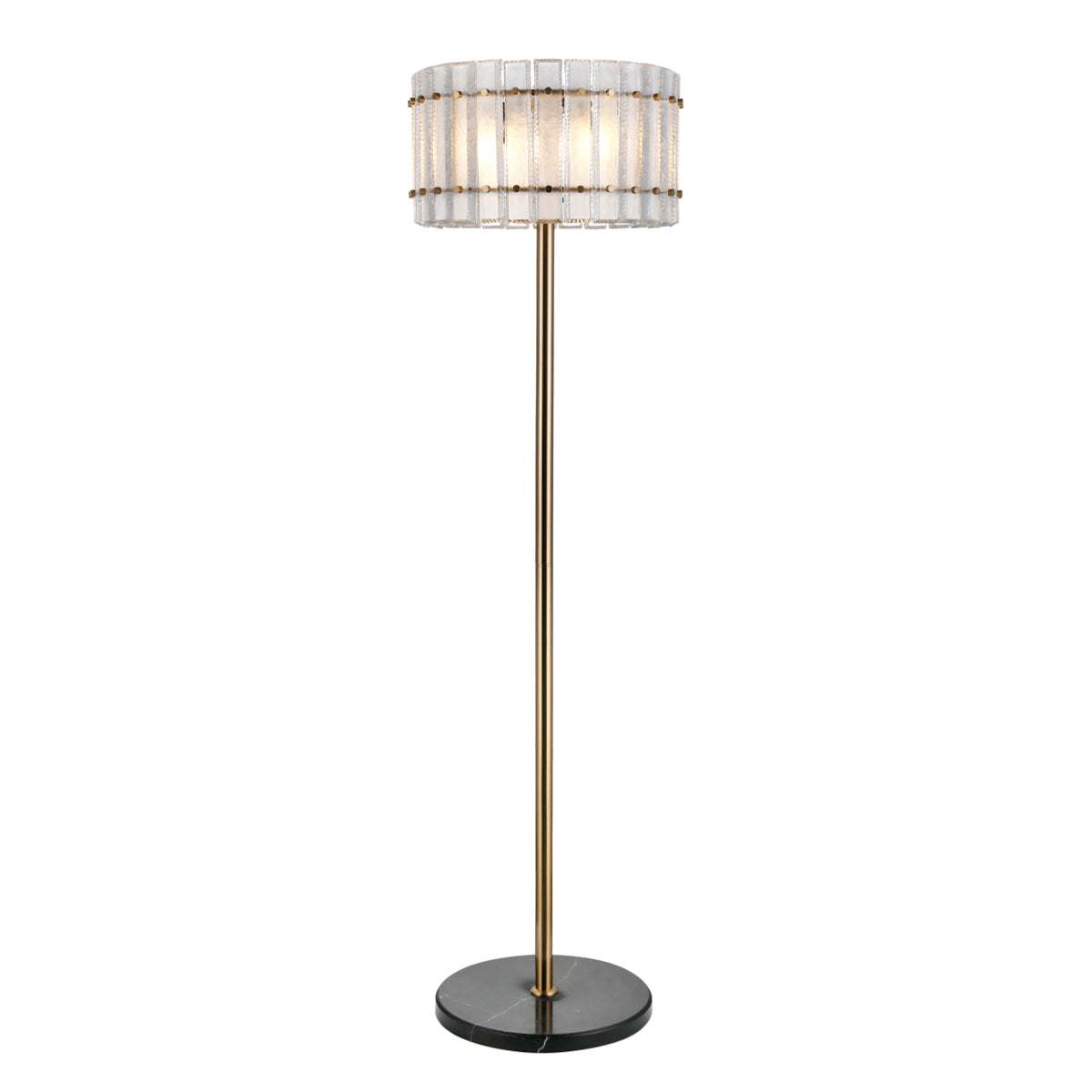 Richmond Interiors Feline gulvlampe - antique brass