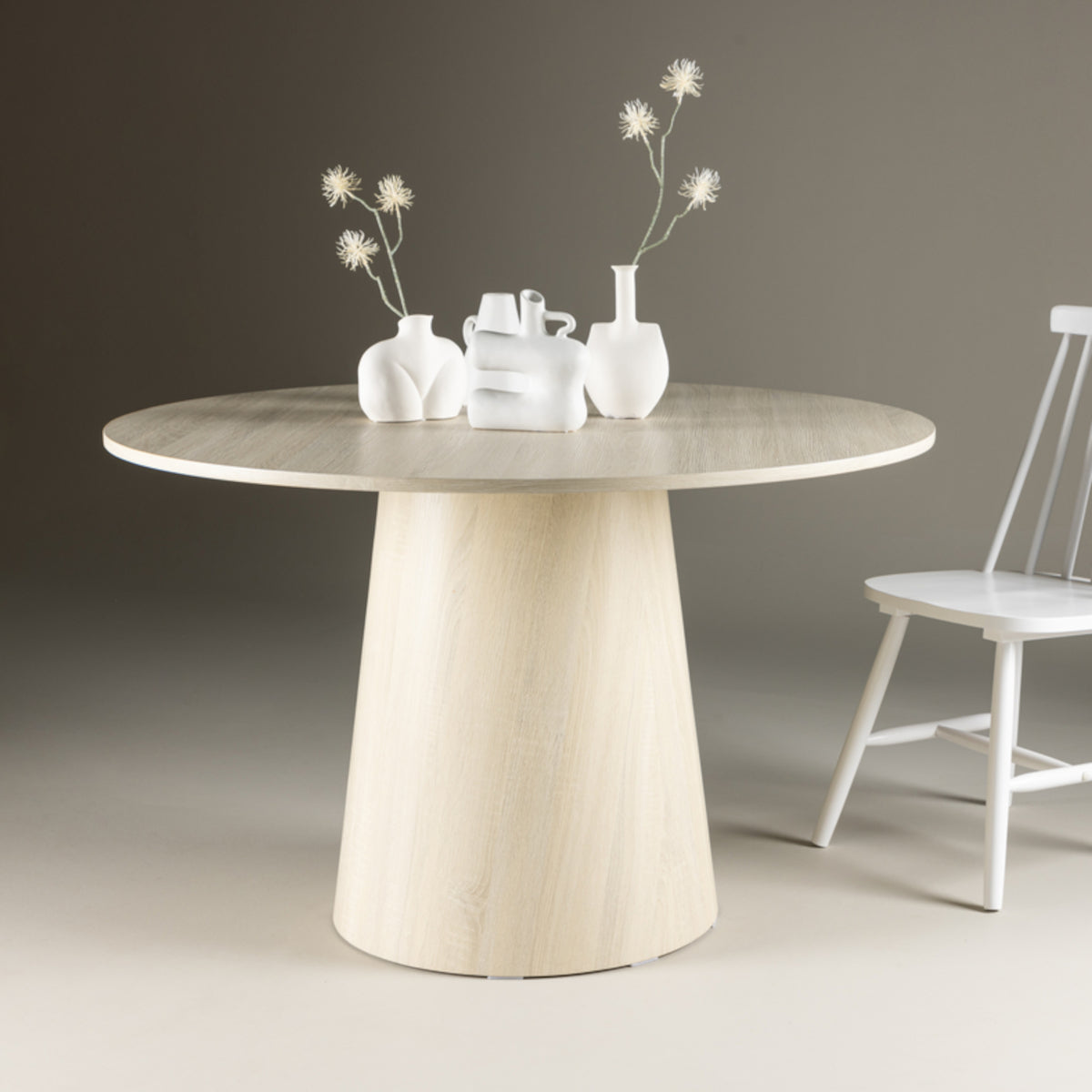 Venture Design Lanzo spisebord - hvidpudset - 120