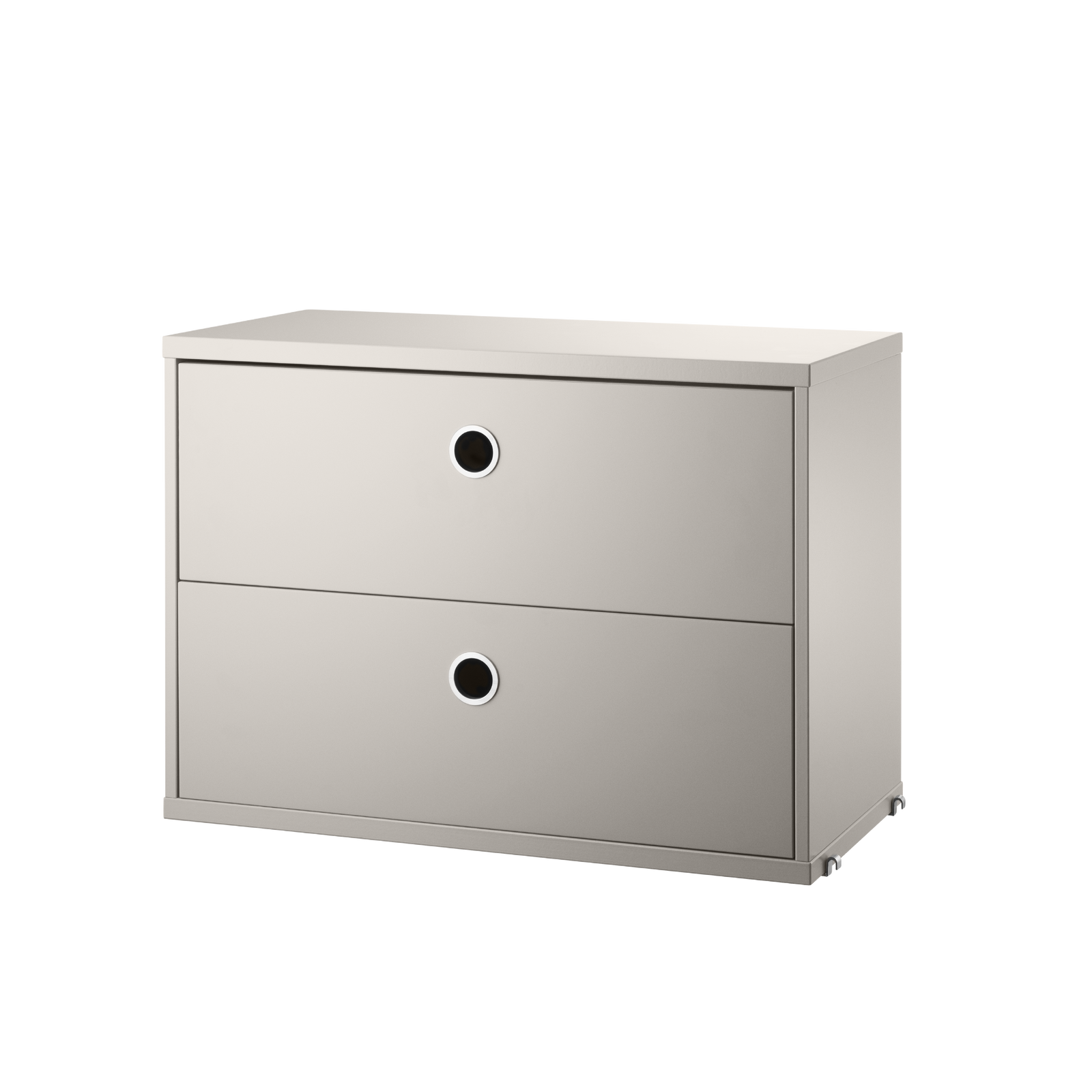 String Chest of Drawers 58x42x30 Beige