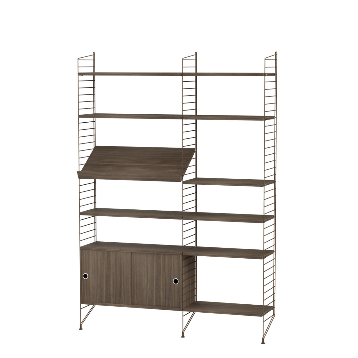 String Living Room H - Walnut