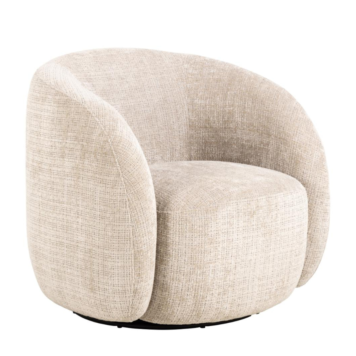 Juto lænestol - m/drej - beige
