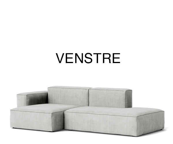 HAY Mags Soft Sofa - Low Arm - 2.5 Pers. Combi 3 - Random Fade Light Grey