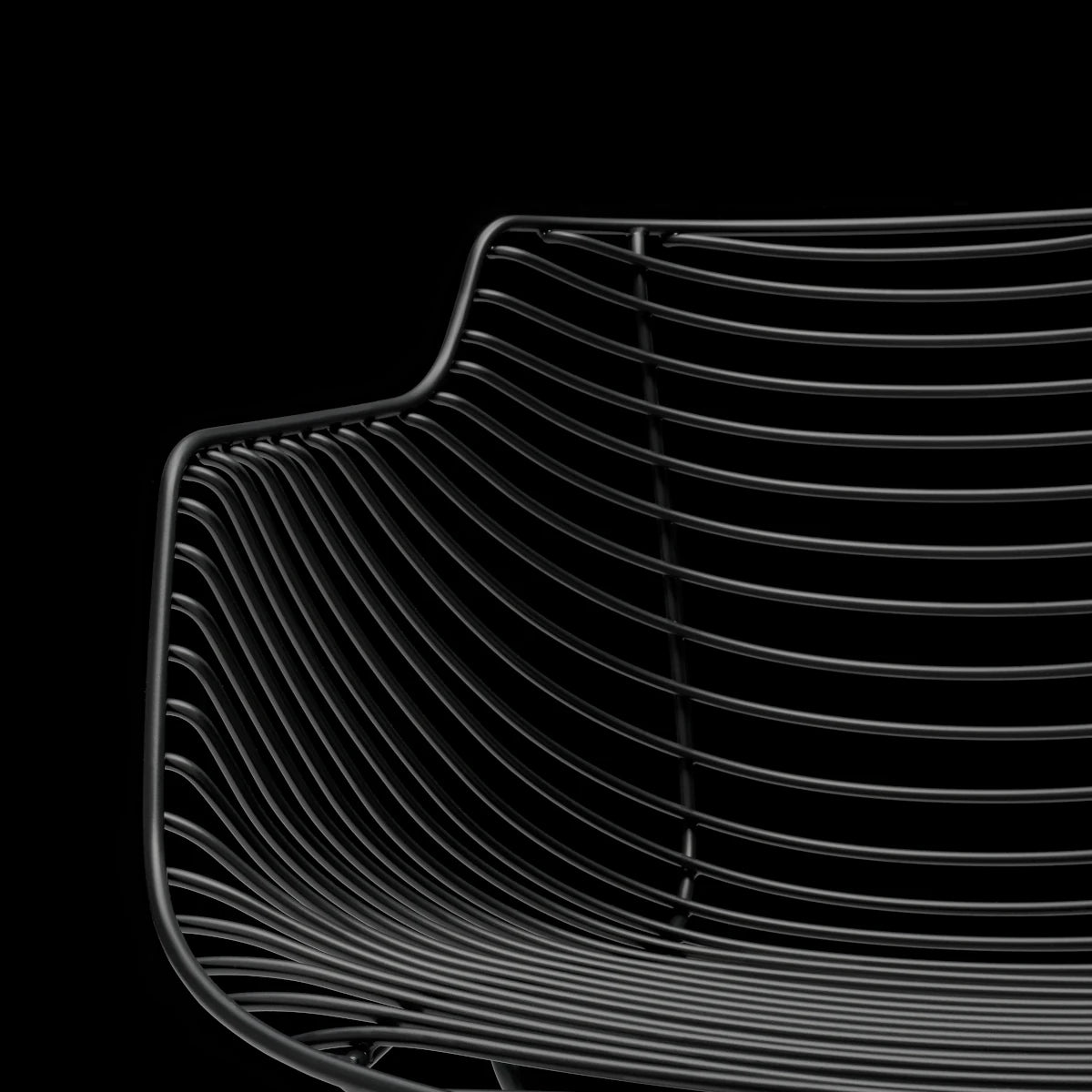 Mdf Italia Flow Filo Slim Armchair - Matt Black