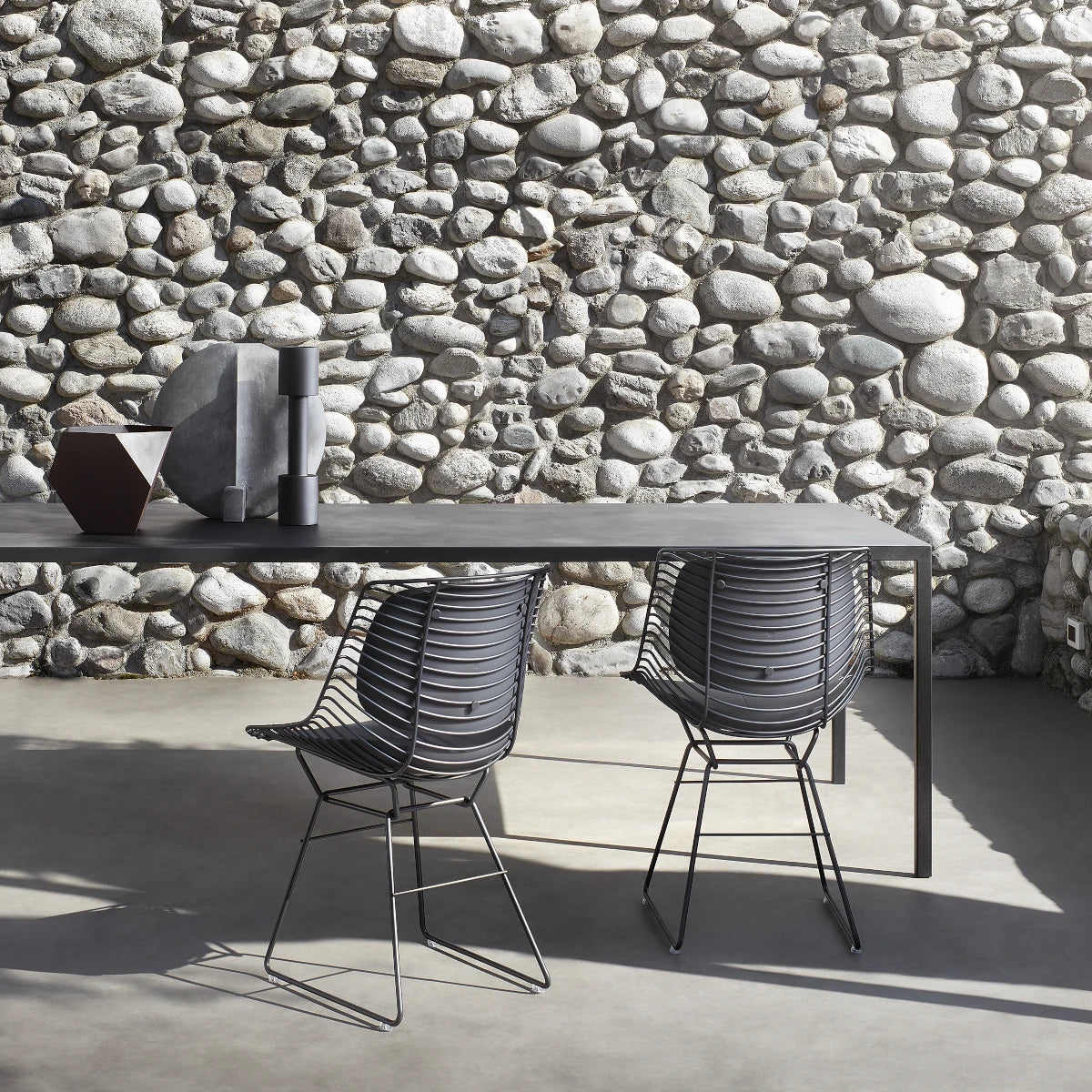 Mdf Italia Flow Filo Slim Armchair - Matt Black