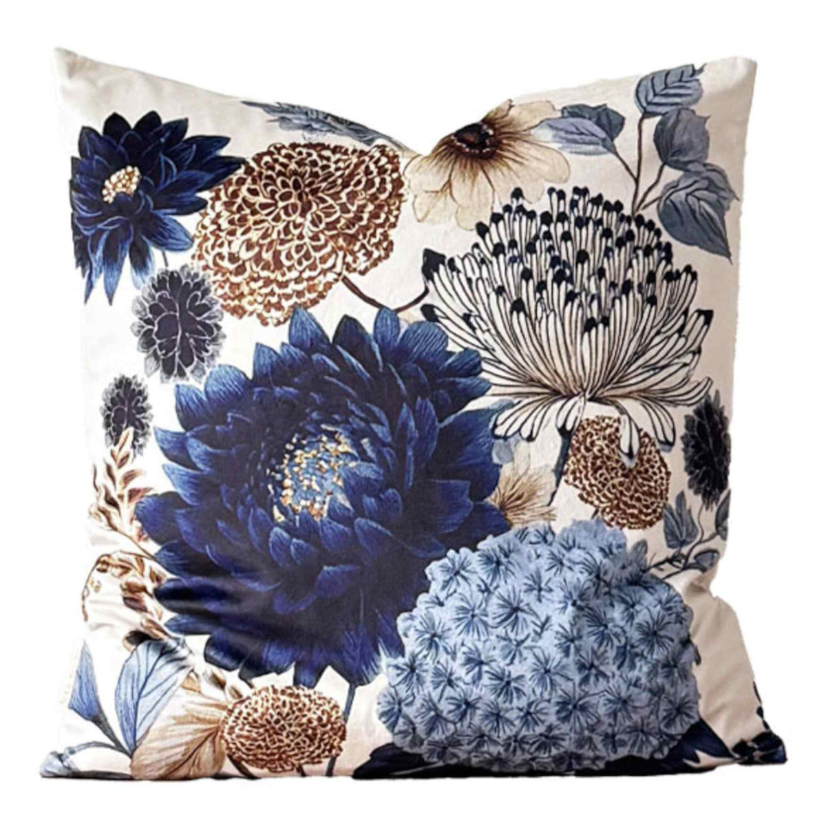 Vanillafly pude - midnight bloom - 50x50 - inkl fyld