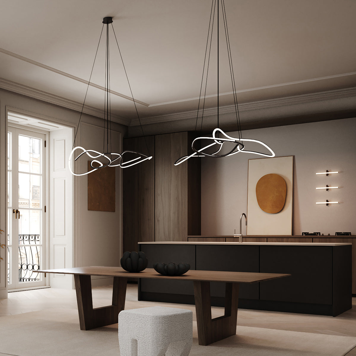 101 CPH Ghost Chandelier - Mini - Burned Black