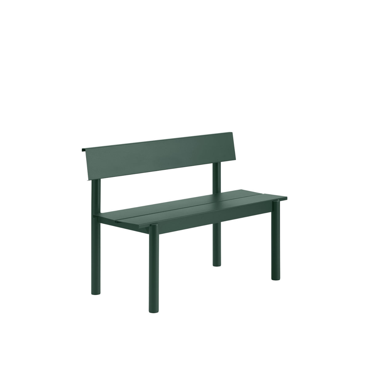 Muuto Linear Steel Bænk 110cm med ryglæn