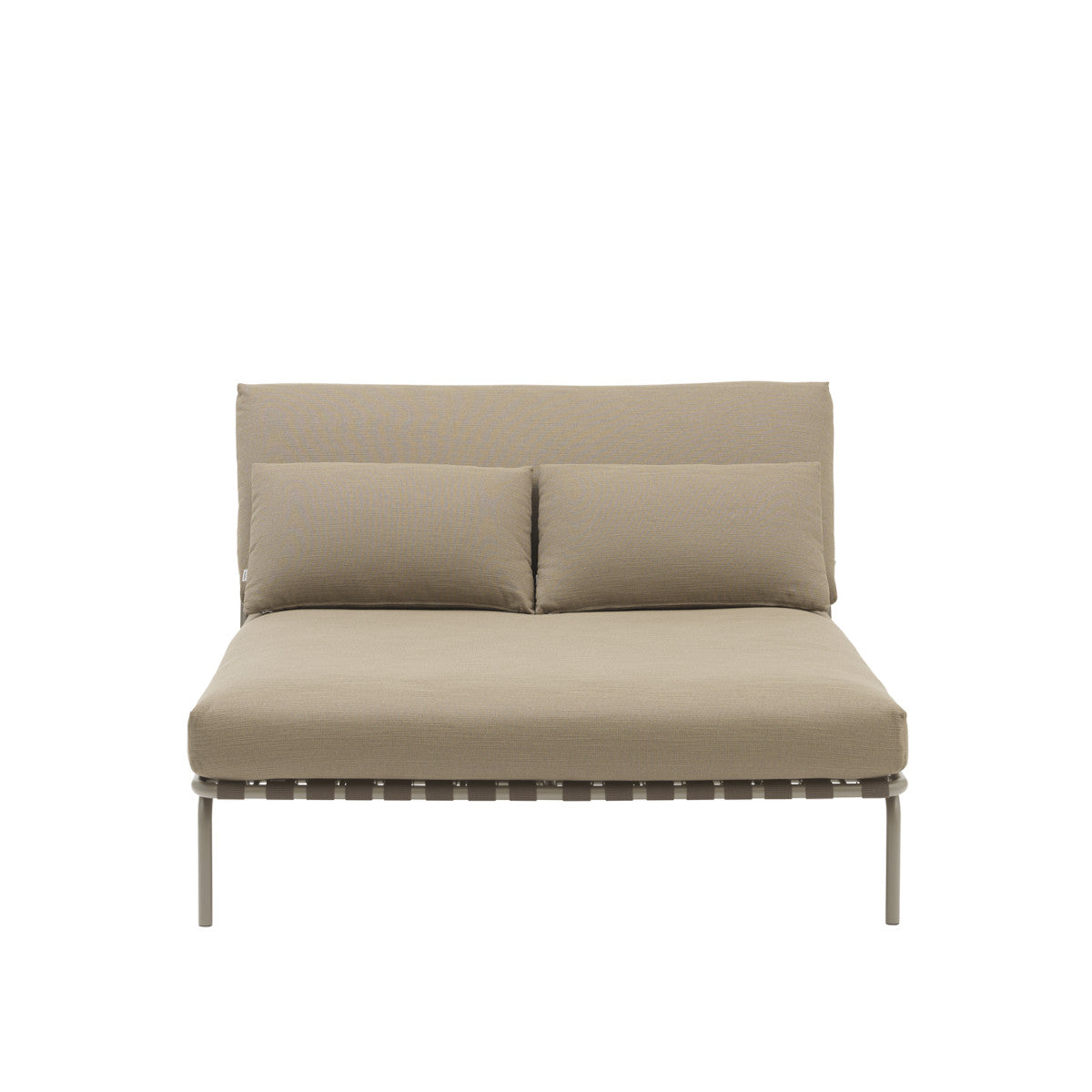 Muuto Settle Outdoor Lounge Bed - Ribbed Weave 5/Taupe