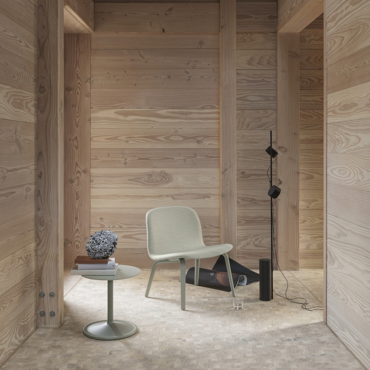 Muuto Visu Lounge Chair - Grey - Re-wool 108