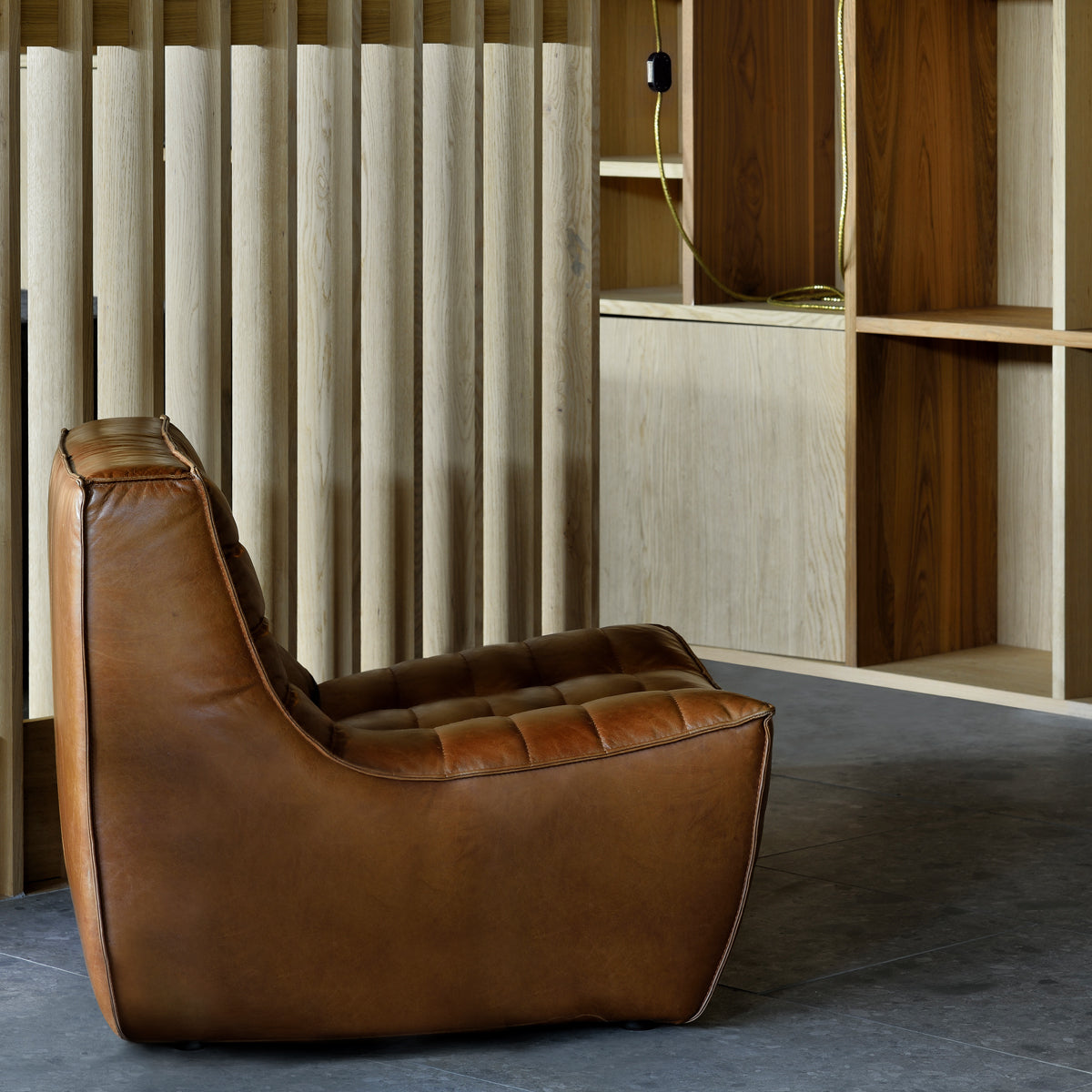 Ethnicraft N701 sofa - 1 seater - Old Saddle
