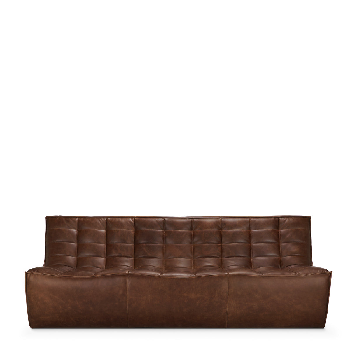 Ethnicraft N701 sofa - 3 seater - Old Saddle - Chestnut