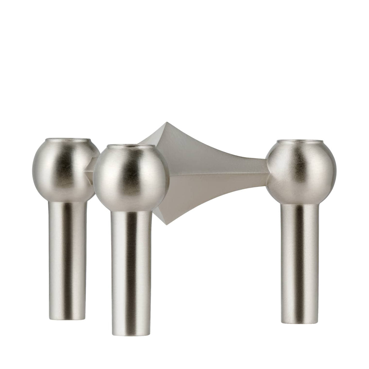 STOFF Nagel Lysestage - Brushed Chrome