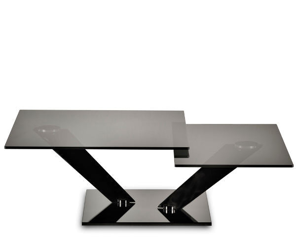 Naos Calypso Sofabord - Sort - Sort Glas
