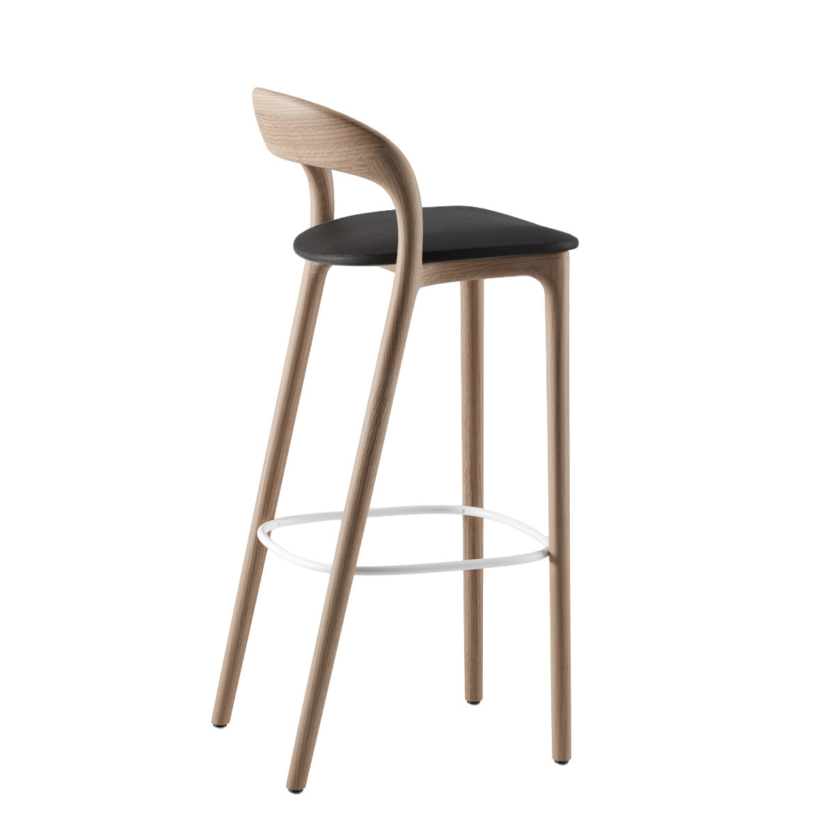 Artisan Neva Light Bar Chair - Eg - Sort Zenith Læder