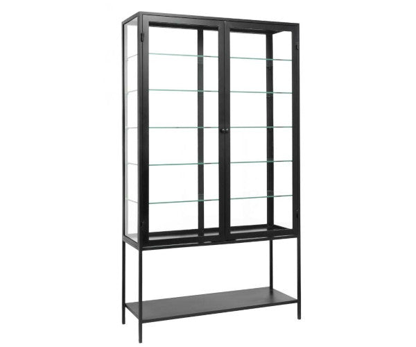 nordal sort jern glas vitrine mondo
