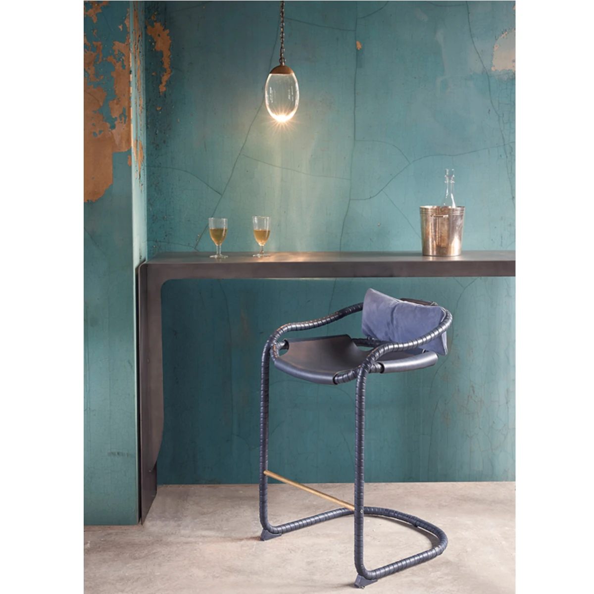 Ochre Celestial Pebble loftslampe