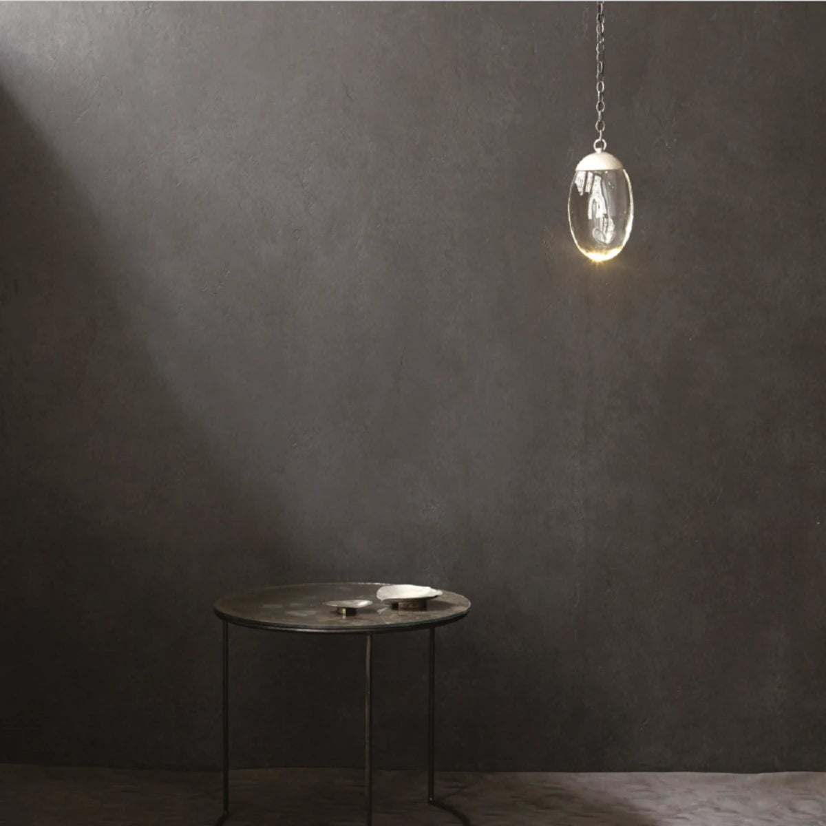 Ochre Celestial Pebble loftslampe