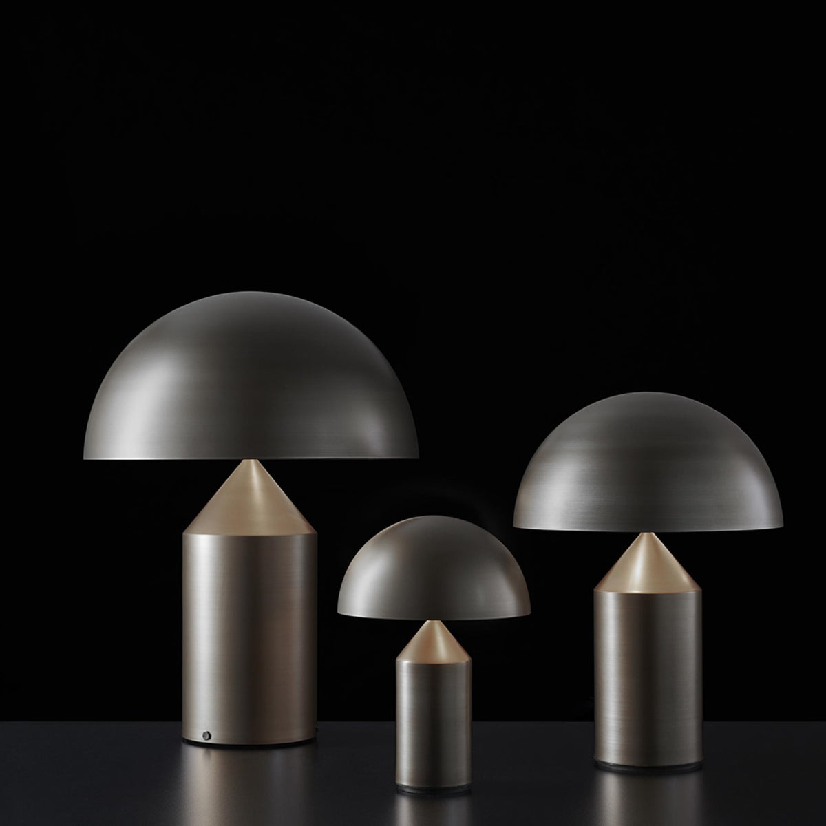 Oluce Atollo Metal 239 Bordlampe - Satin Bronze