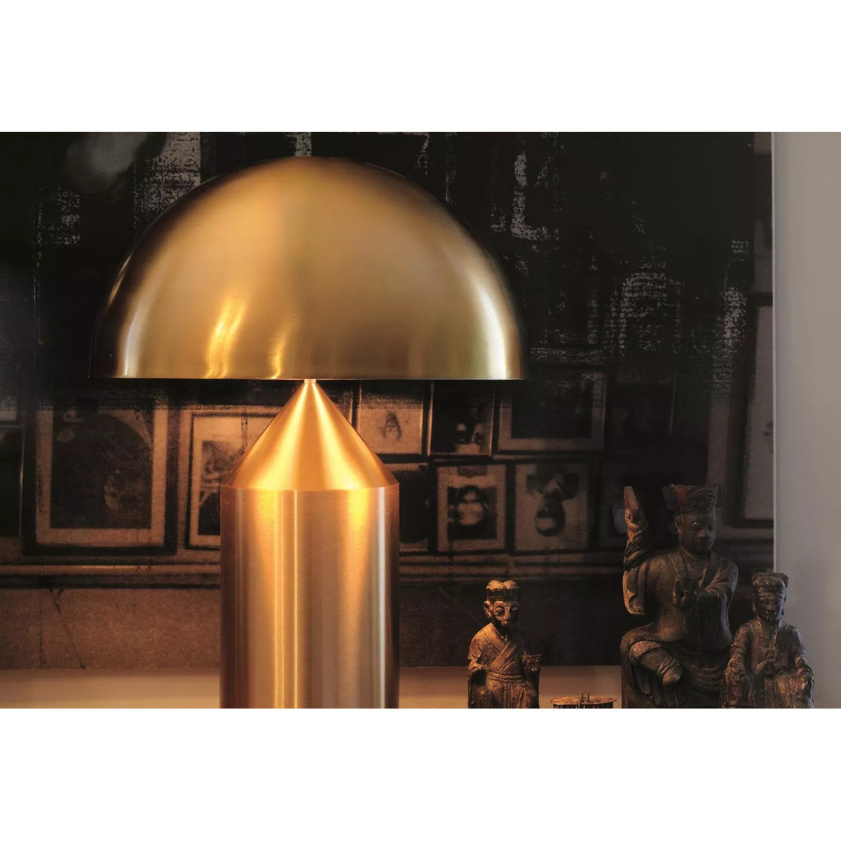 Oluce Atollo Metal 239 Bordlampe - Satin Gold