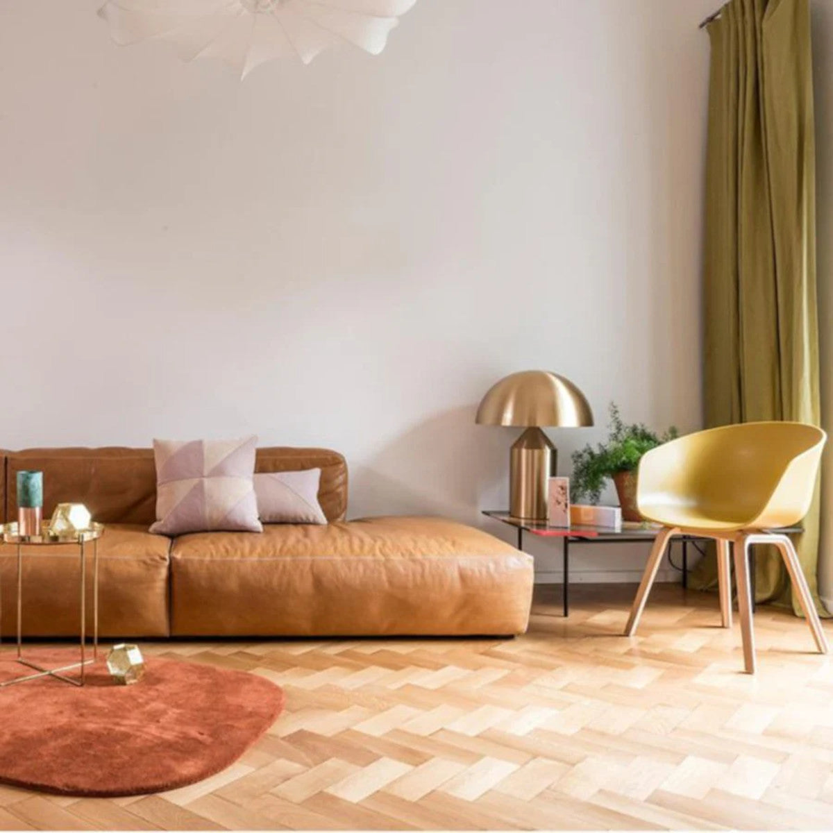 Oluce Atollo Metal 238 Bordlampe - Satin Gold