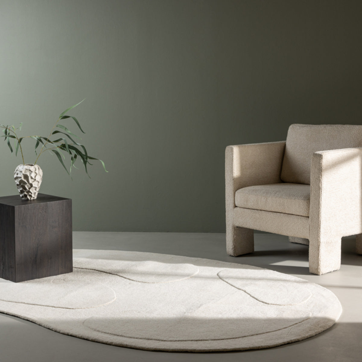 Venture Design Enard tæppe - 290x175 - hvid