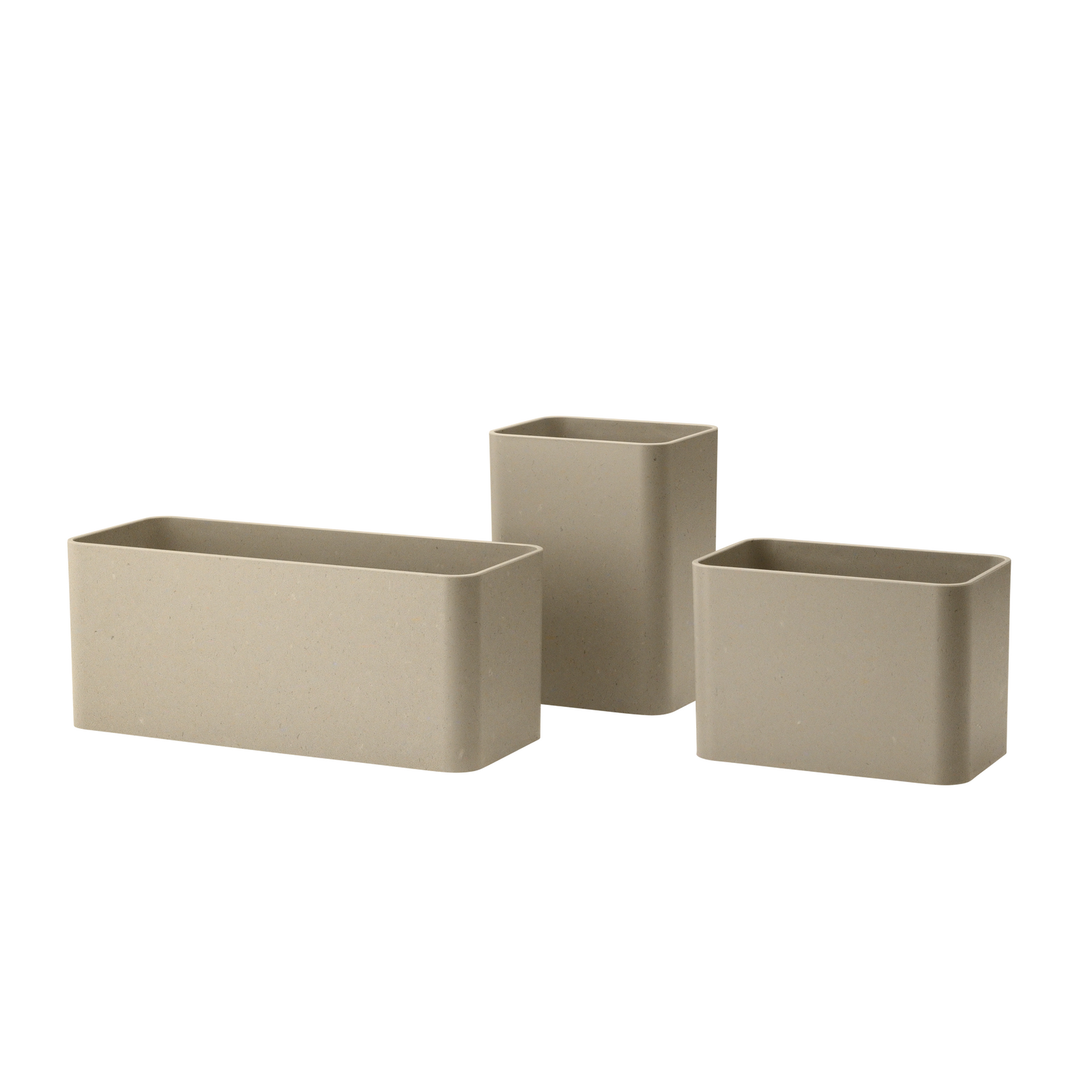 String Organizers one set of three 9x8x7 Beige