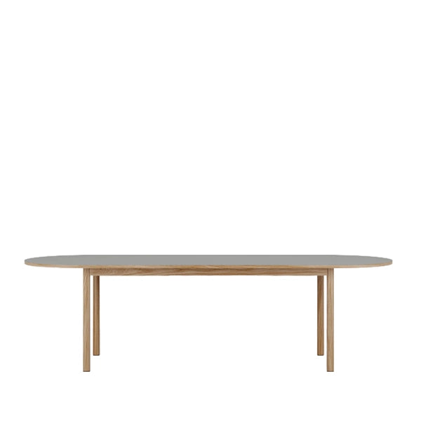 WB Manufaktur Essential Oak Oval Spisebord -  256x90cm - Linolium