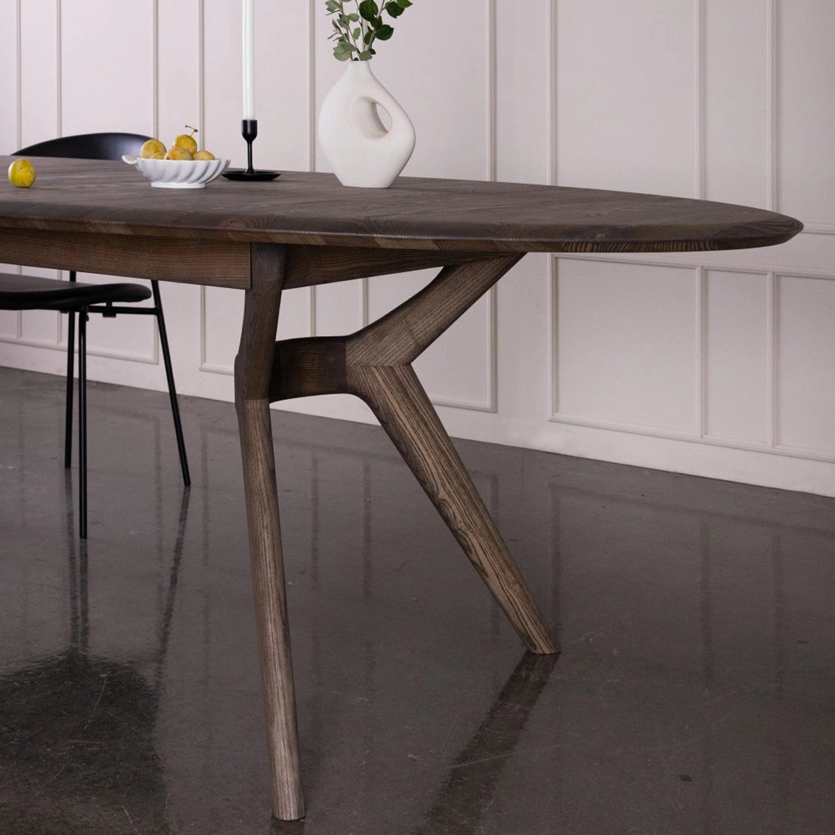 Kristensen & Kristensen Amelia Spisebord - Ovalt Med Udtræk - 220x120 - Eg