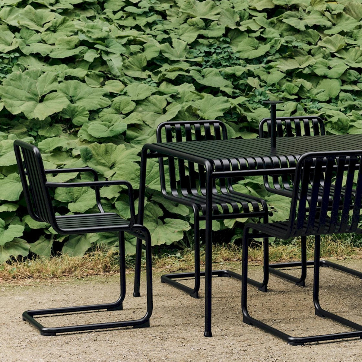 HAY Palissade Cantilever Armchair - Anthracite - 4 stk. Samlet - DEMO.