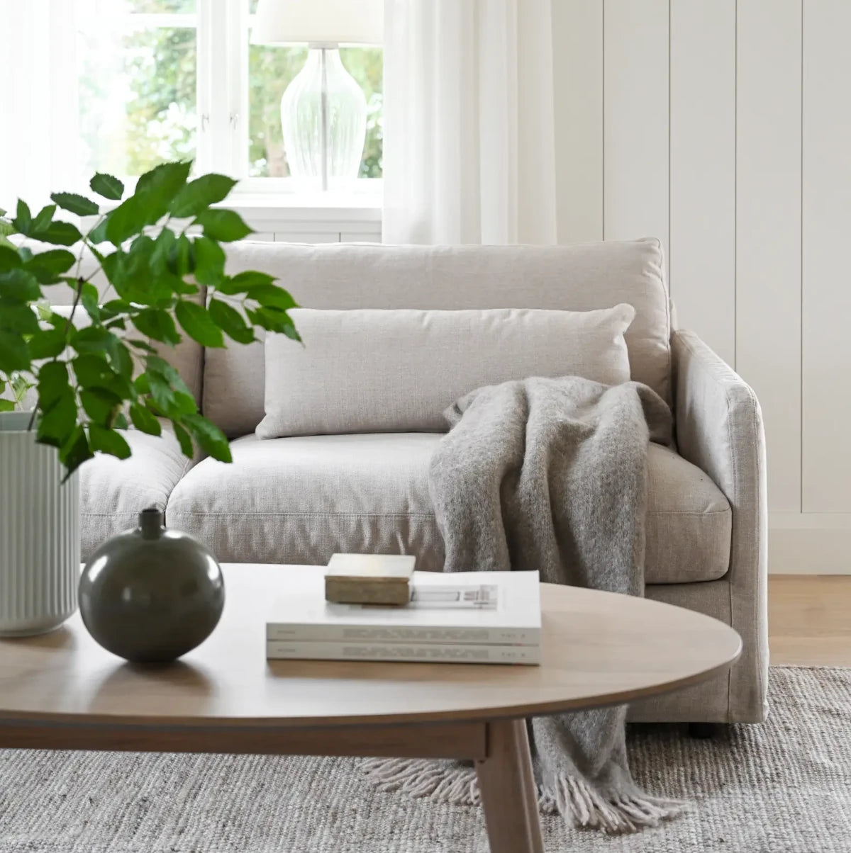 Rowico Home Peyton sofa - Ursula light beige - 213 cm