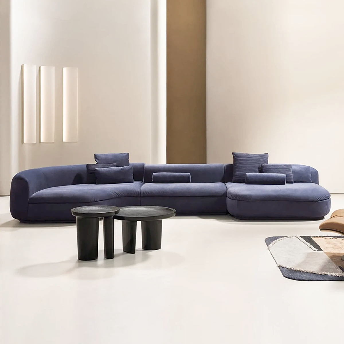 Piaf Modulsofa - Nabuck Blue