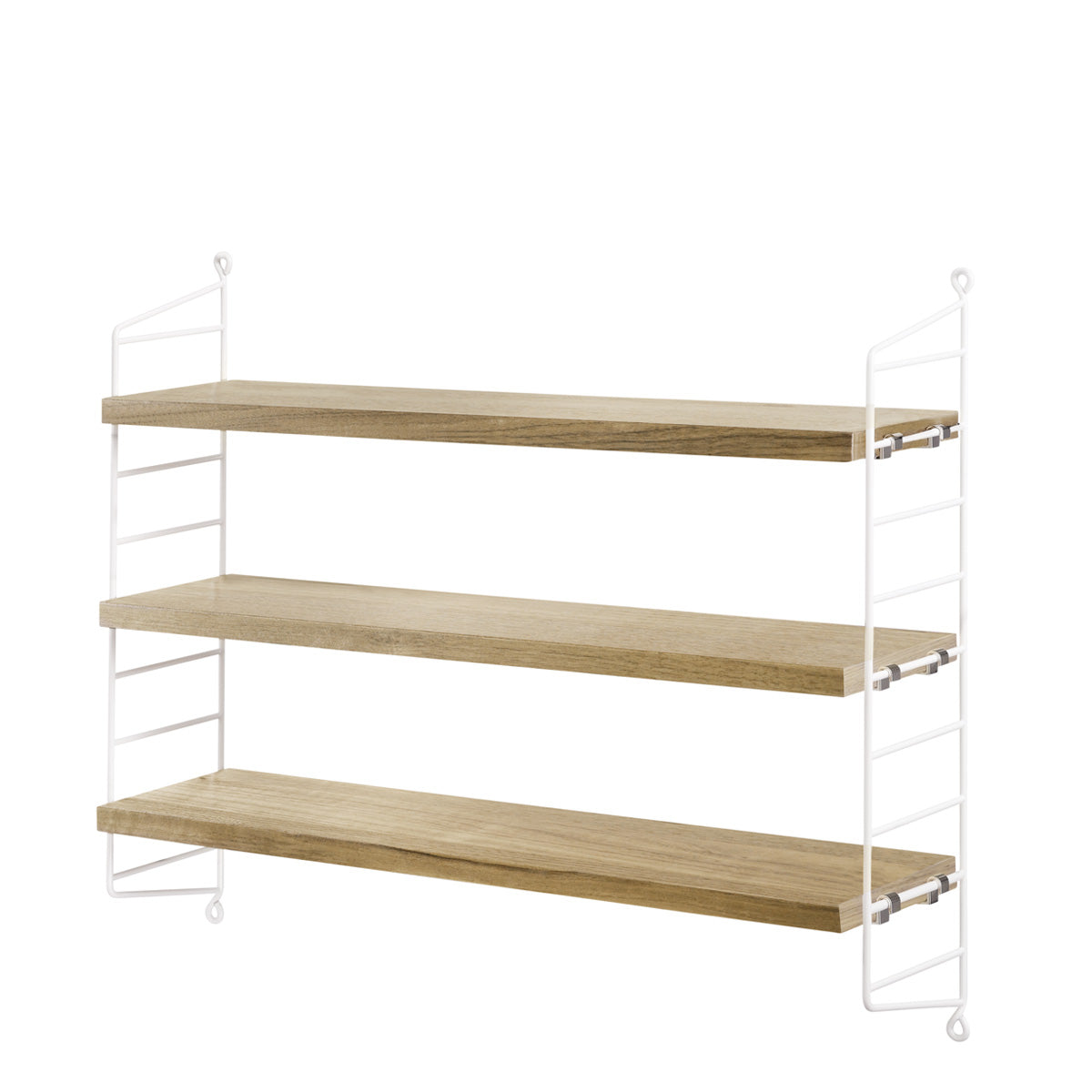 String Pocket Reol - Oak-White