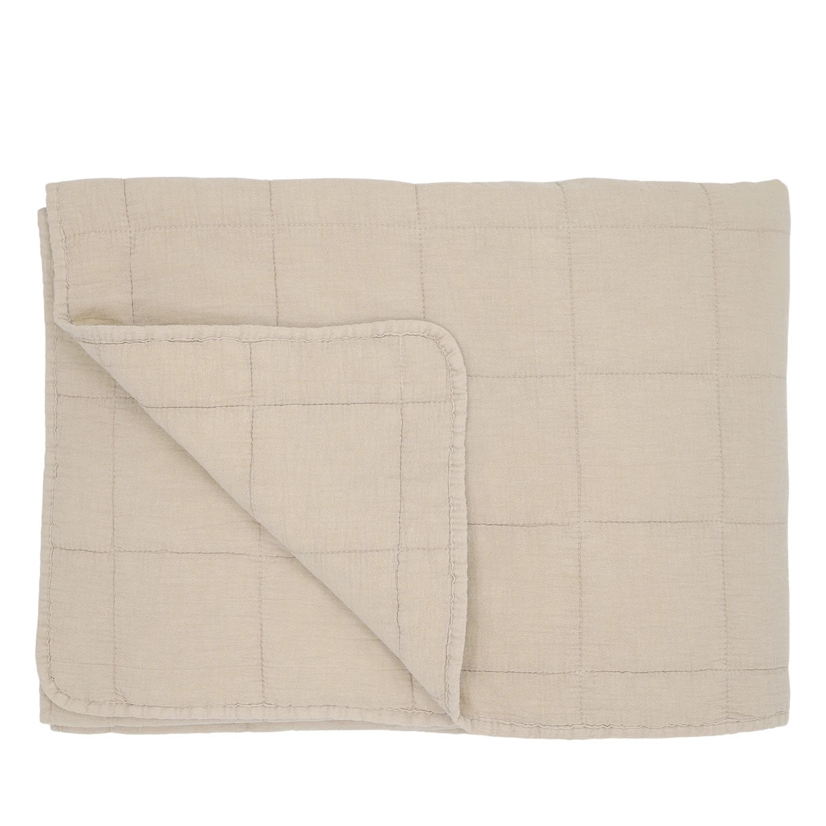 Chic Antique Vintage Quilt plaid - linen - 180x130