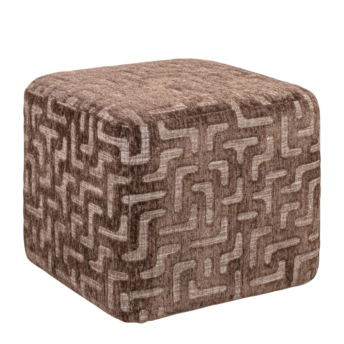 Richmond Interiors Ciela puf - brown labyrinth