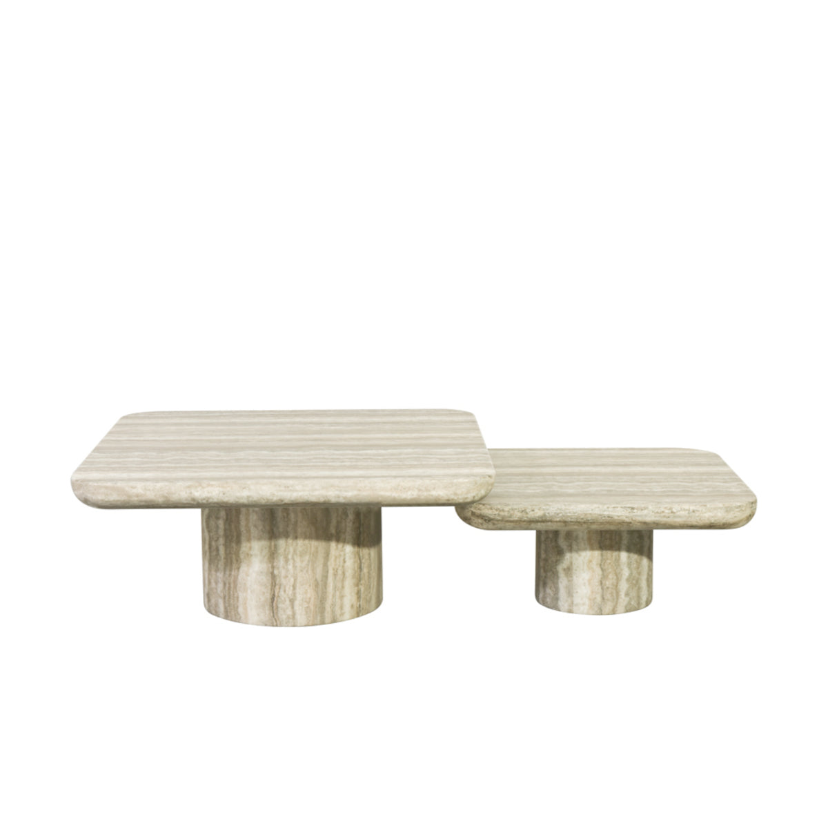 Richmond Interiors Denizly sofabord - sæt á 2 - faux marble