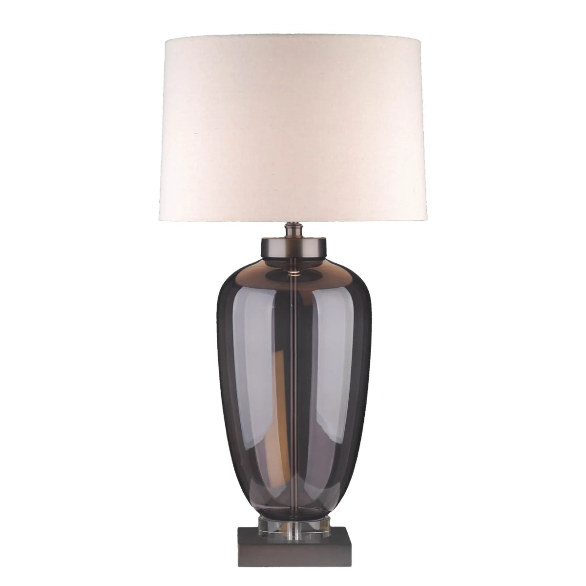 Richmond Interiors Monsoe bordlampe - inkl skærm - smoke