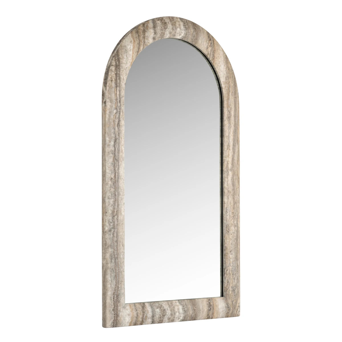 Richmond Interiors Calvo spejl - 100x55 - faux grey travertin