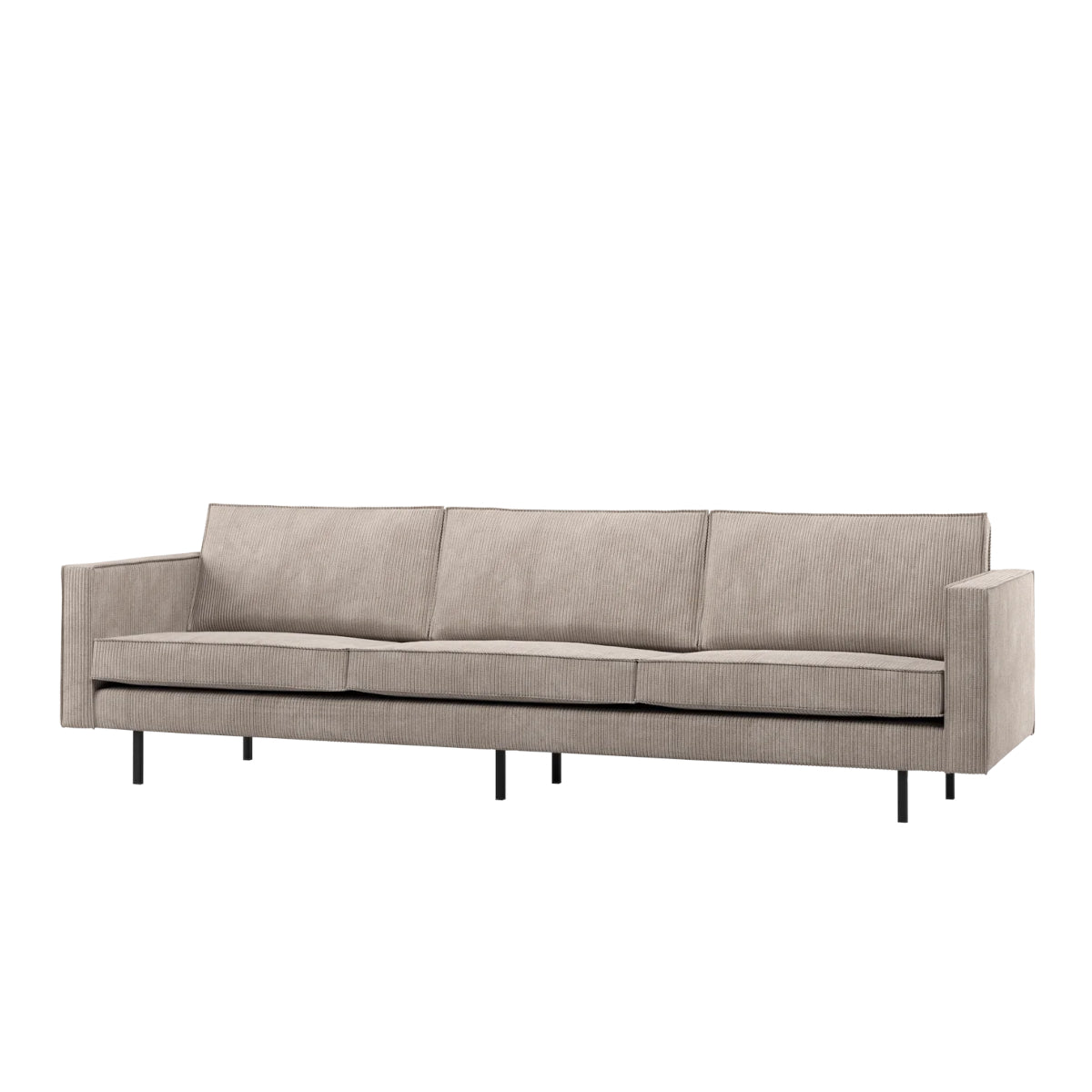 BePureHome Rodeo sofa - rib dark sand - 277 cm
