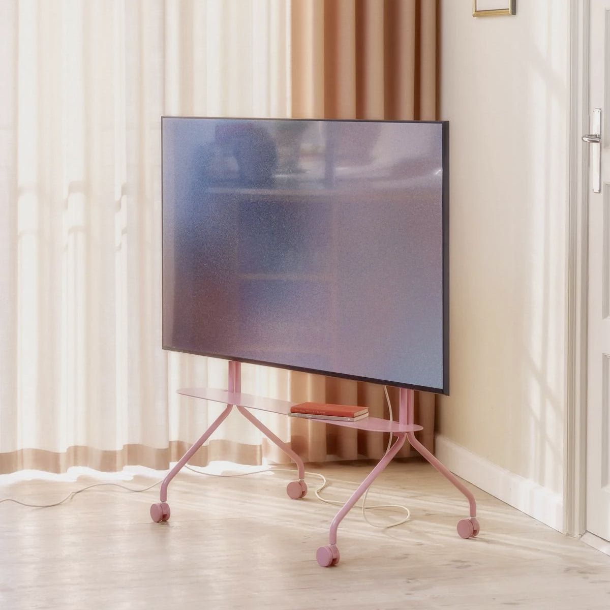 Pedestal Moon Rollin TV Stander