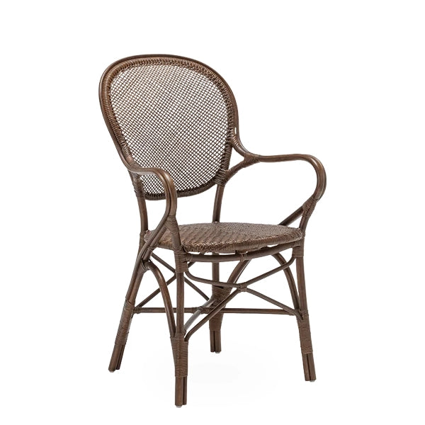 Sika Design Rossini Stol med armlæn - brown