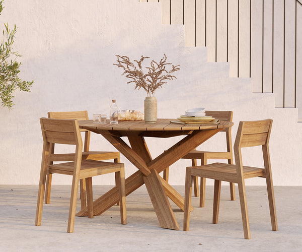 Ethnicraft - Circle Outdoor Dining Table - 163cm.