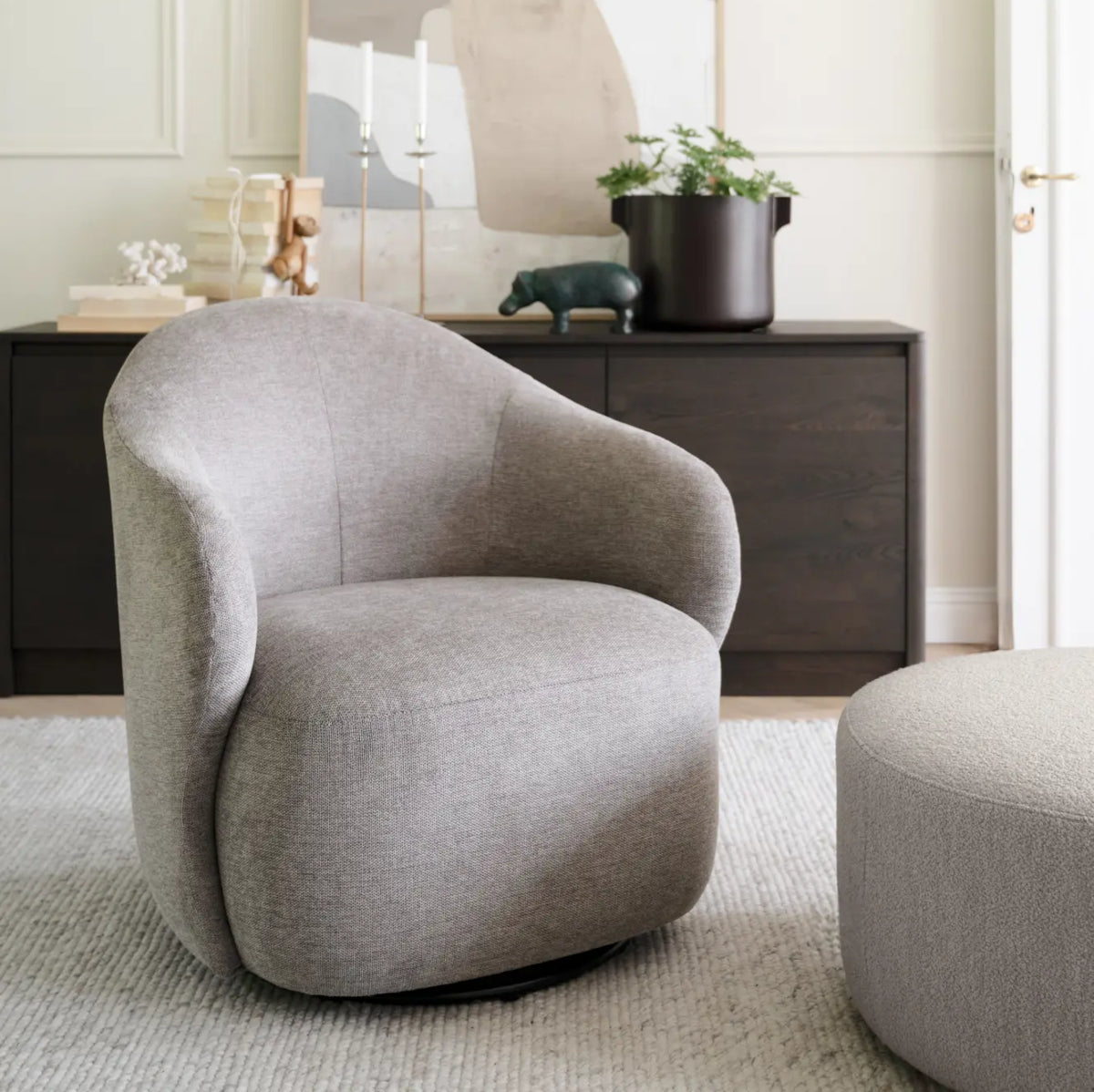 Rowico Home Chapeltown lænestol - m/drej - Brenda beige