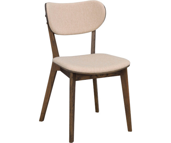 Rowico Home Kato spisestuestol -  beige / mørk eg