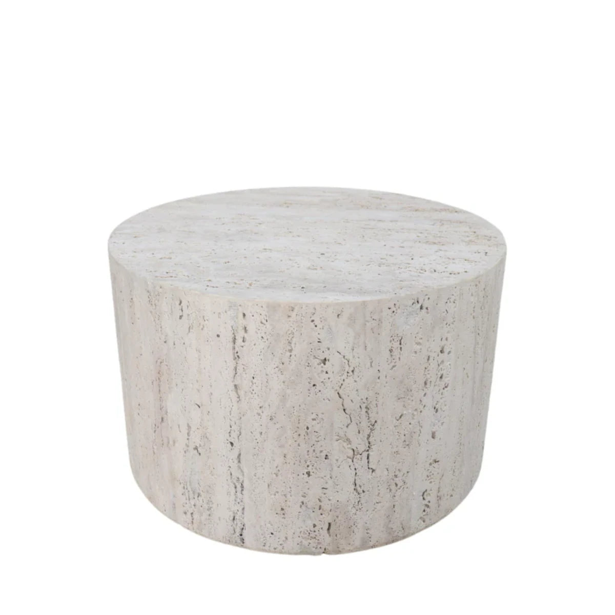 Verdon Dax sofabord - 60x38 - white travertin