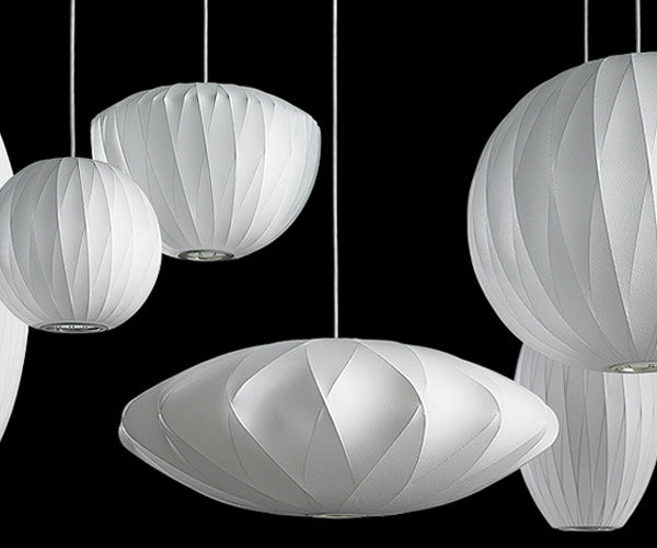 HAY Nelson Saucer Crisscross Bubble Pendant - Small - Off-White